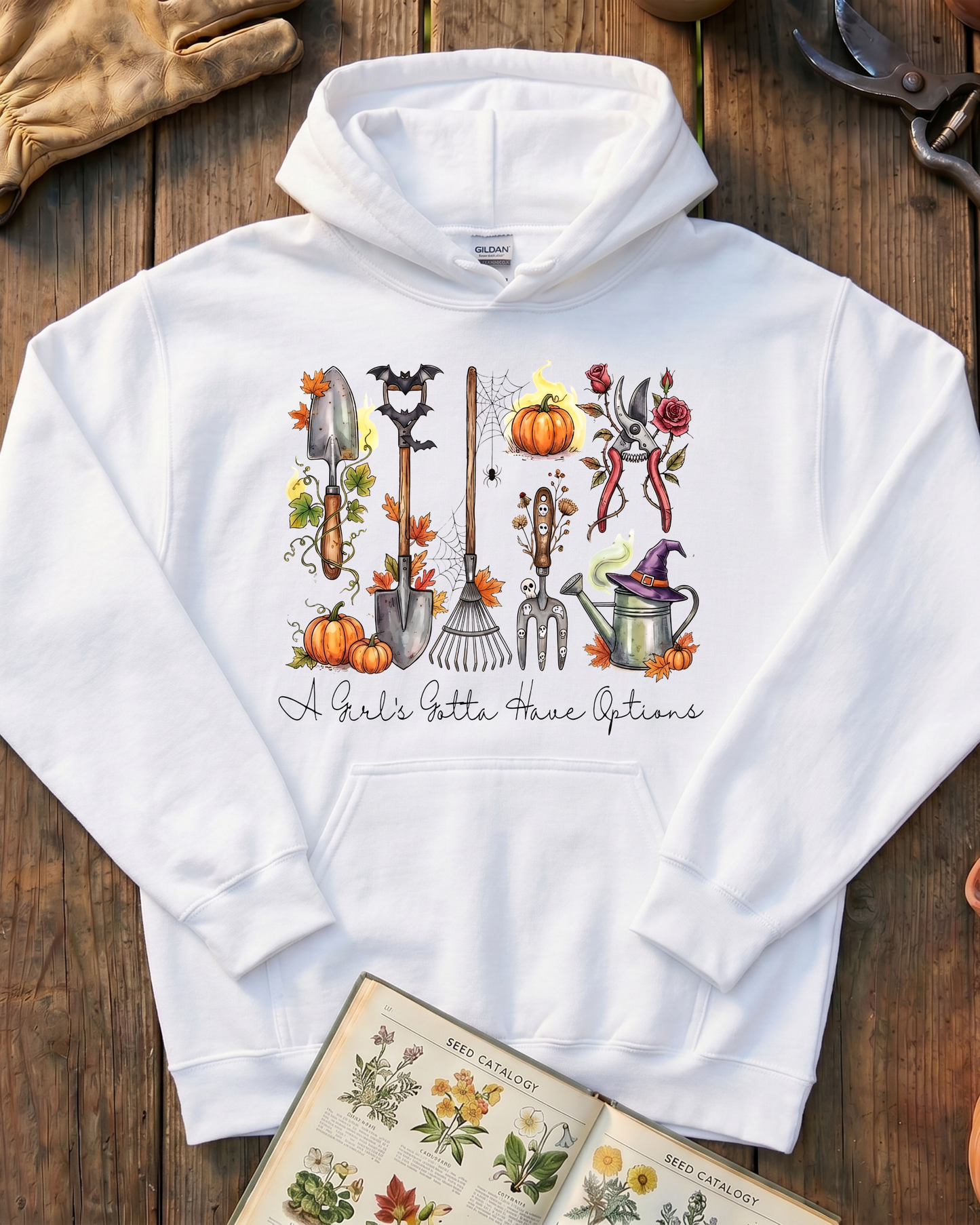 Garden Girl Halloween Hoodie