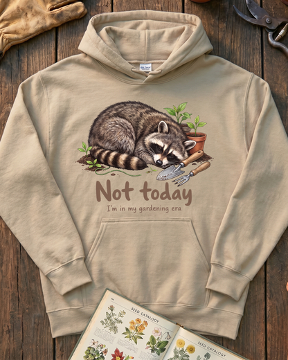 Funny Garden Raccoon Hoodie