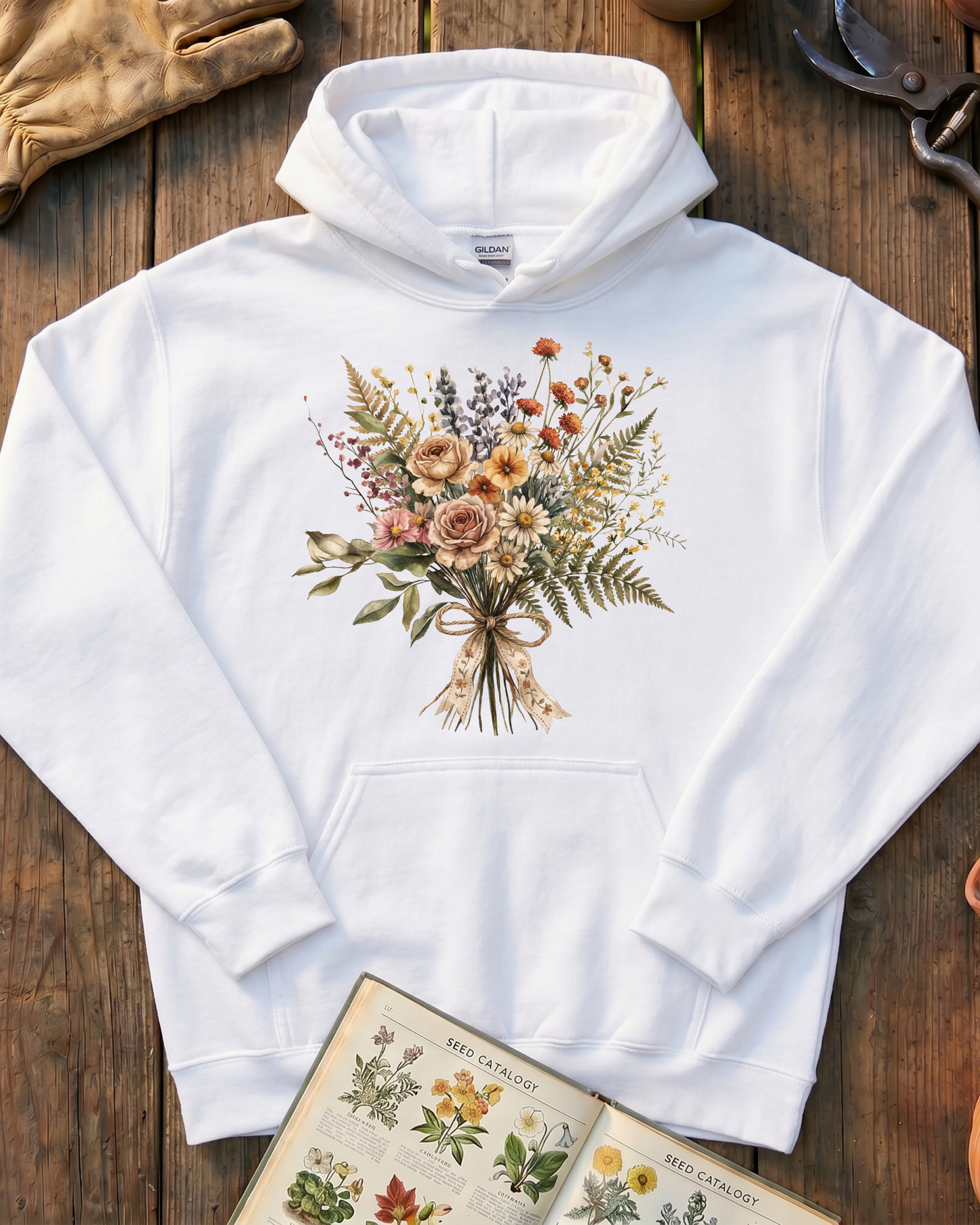Floral Bouquet Botanical Hoodie