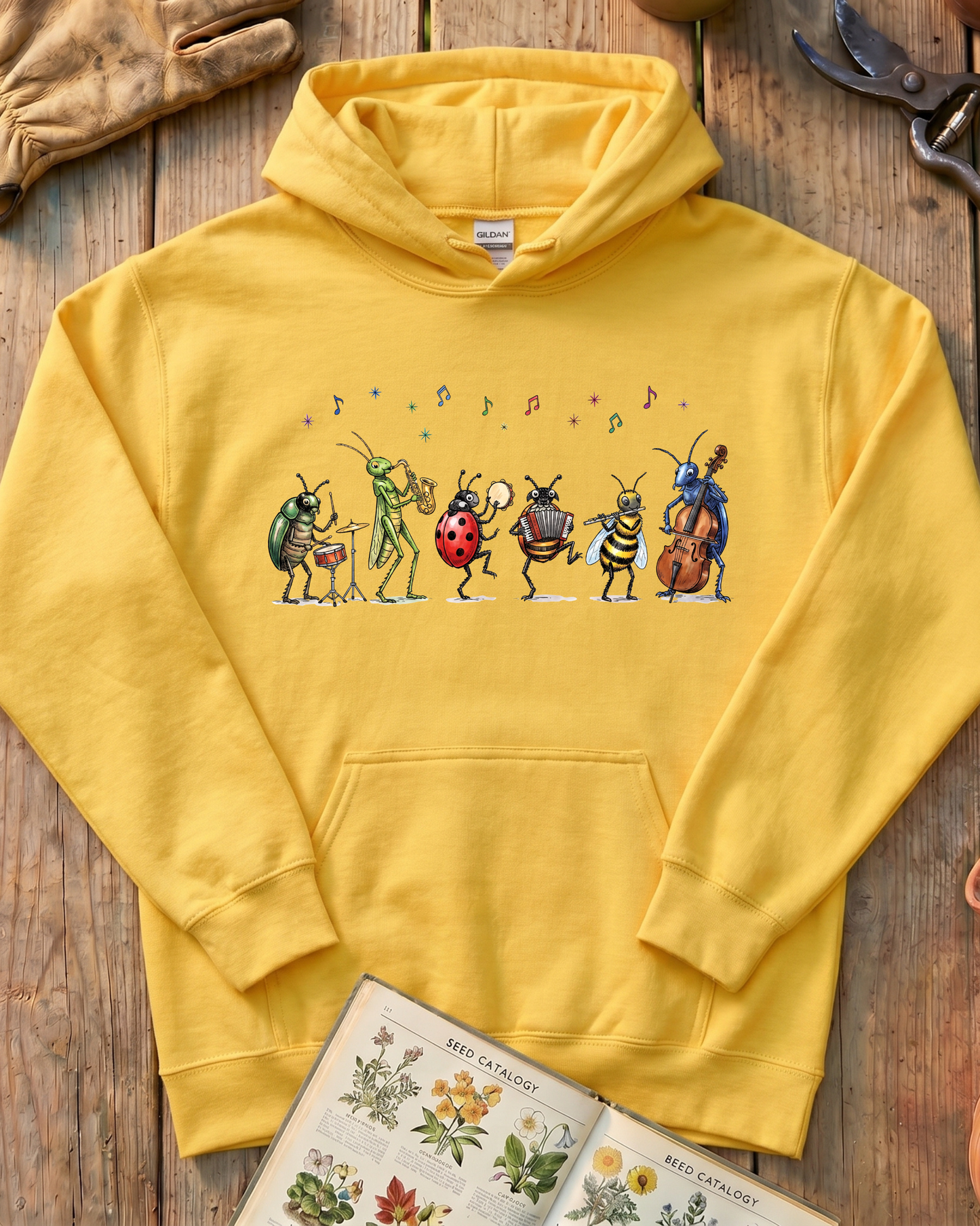 Bee Ladybug Music Hoodie