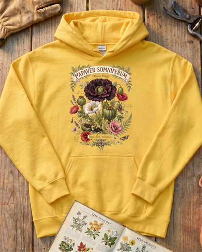 Papaver Somniferum Opium Poppy Hoodie