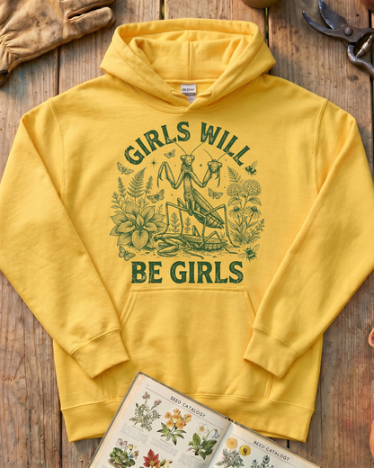 Girls Will Be Girls Praying Mantis Hoodie