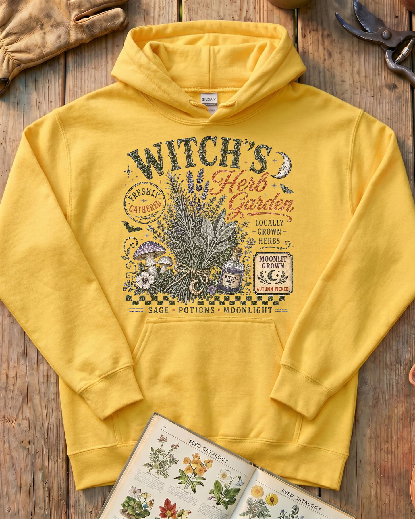 Sage Potions Moonlight Garden Hoodie
