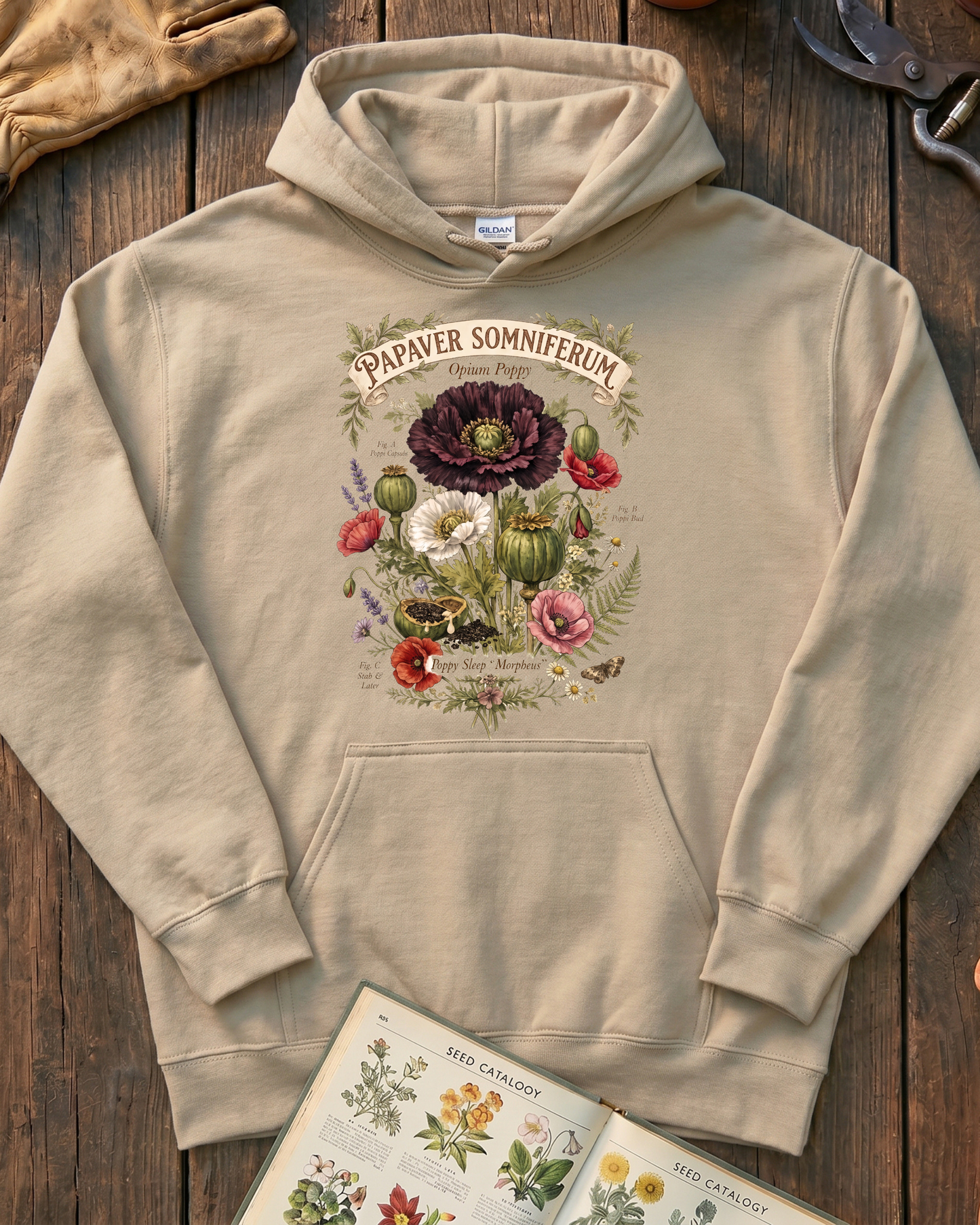 Papaver Somniferum Opium Poppy Hoodie