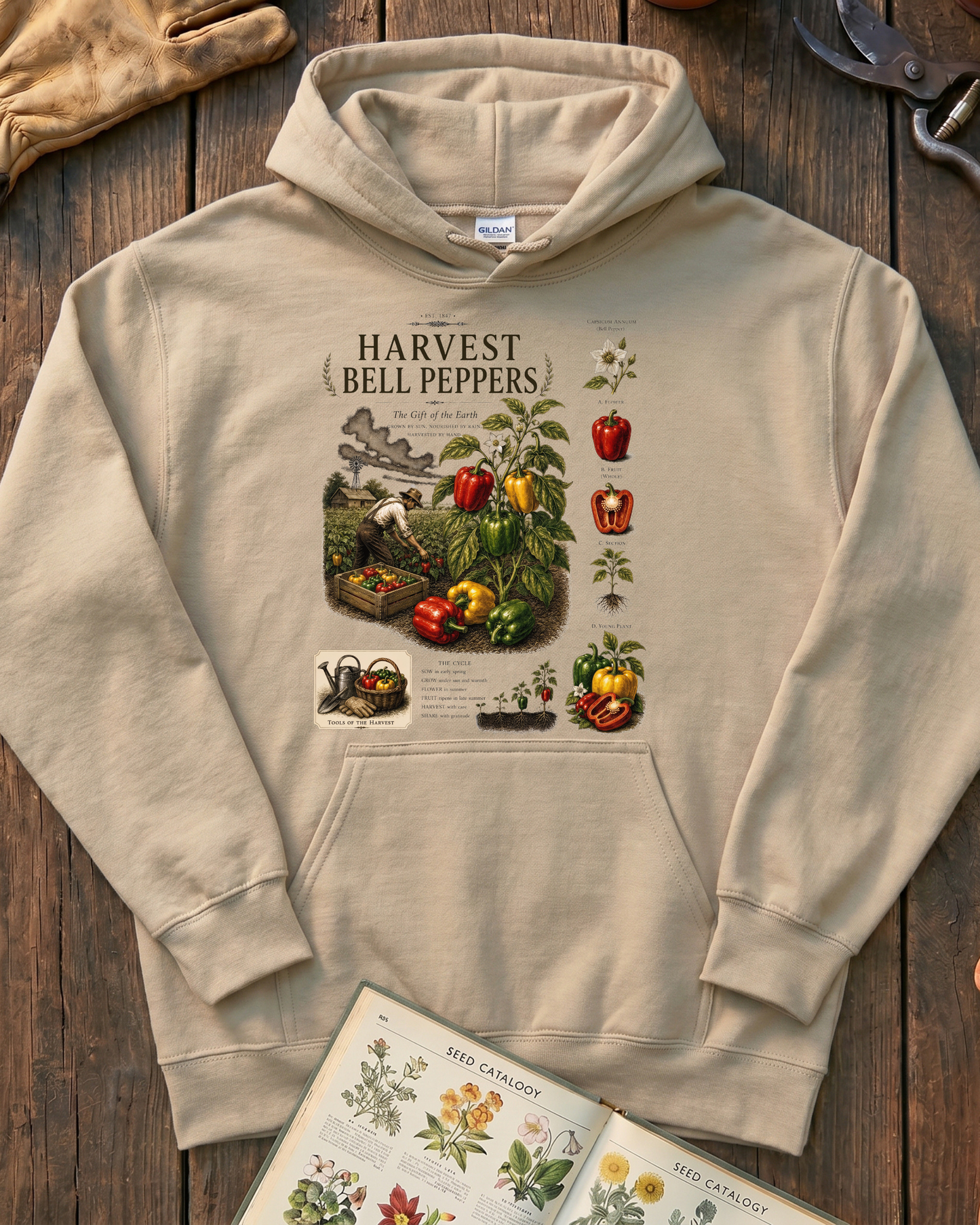 Harvest Bell Peppers Hoodie