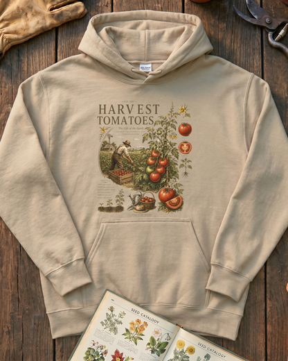 Harvest Tomatoes Vintage Garden Hoodie