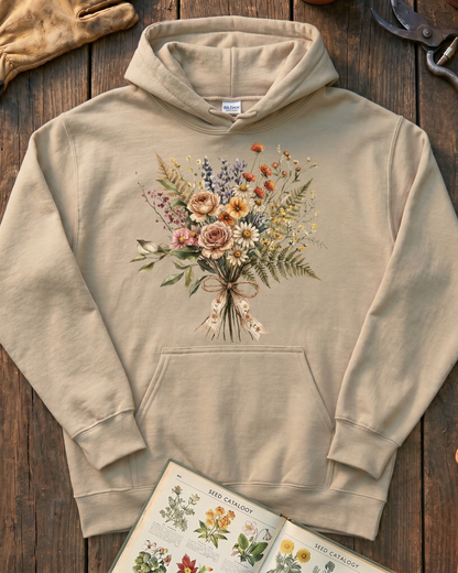 Floral Bouquet Botanical Hoodie