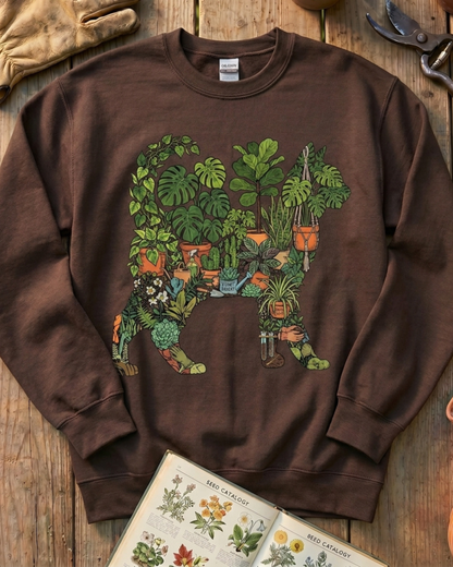 Plant Parent Cat Houseplant Lover Sweatshirt