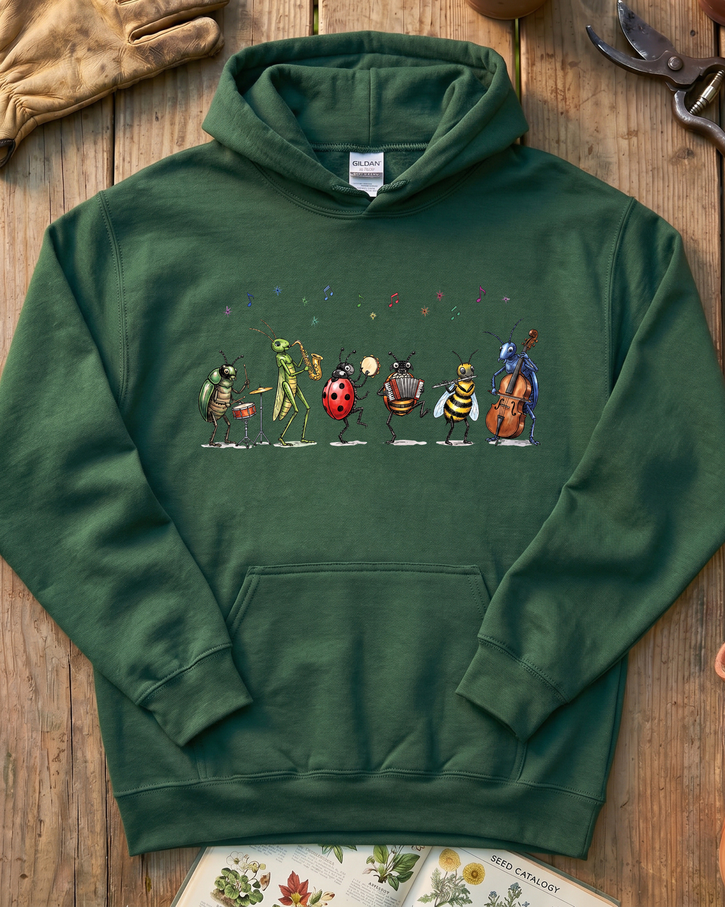 Bee Ladybug Music Hoodie