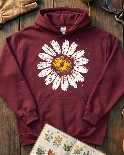 Graphic Daisy Garden Bloom Hoodie