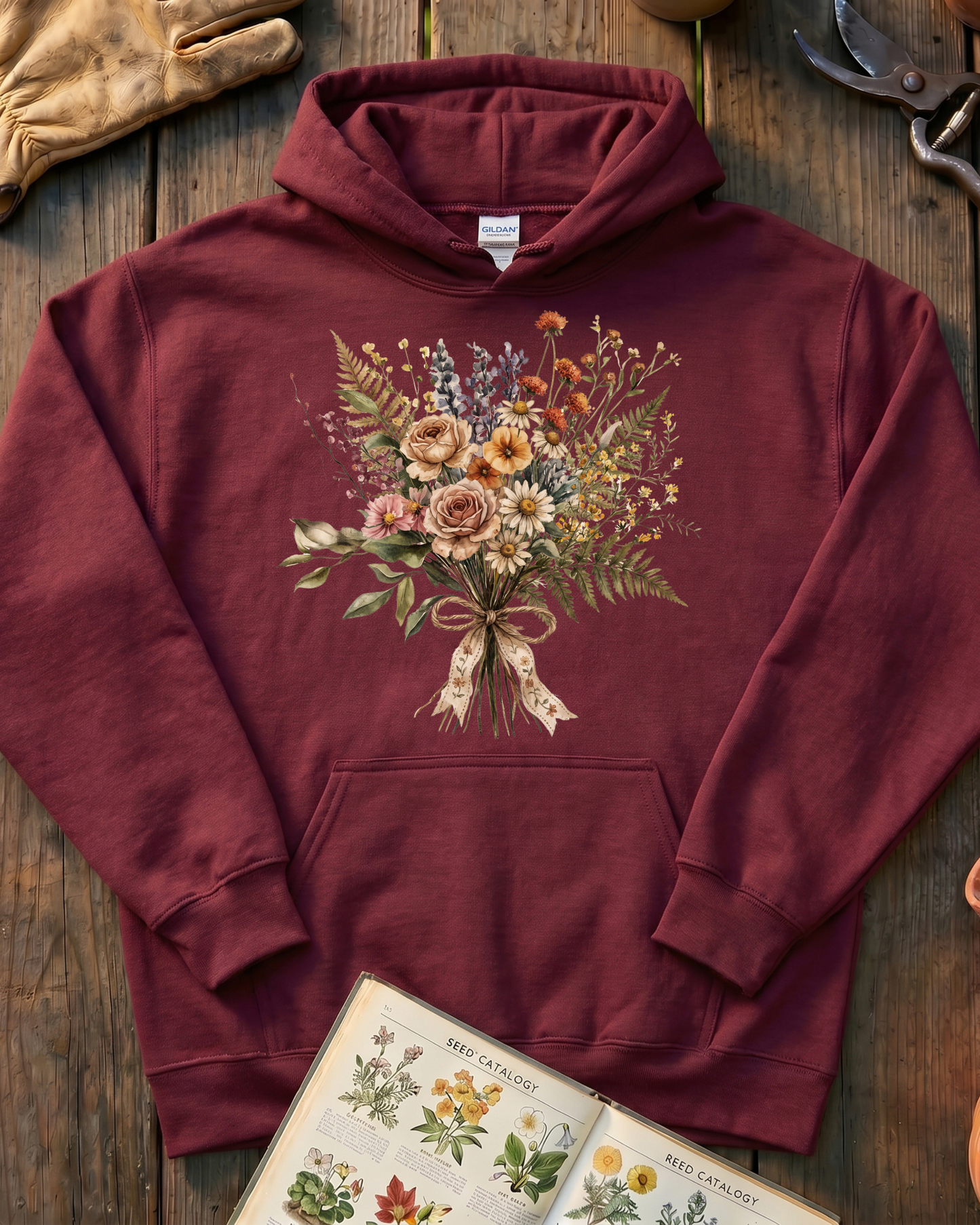Floral Bouquet Botanical Hoodie