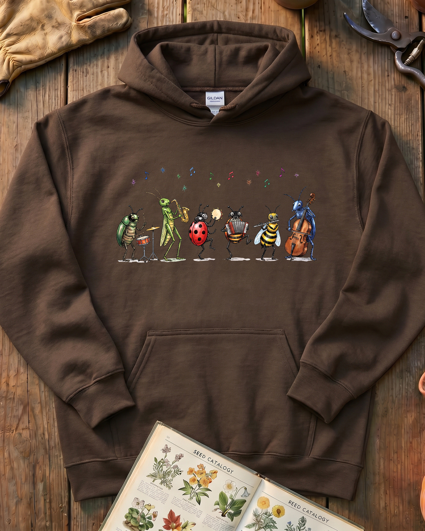 Bee Ladybug Music Hoodie