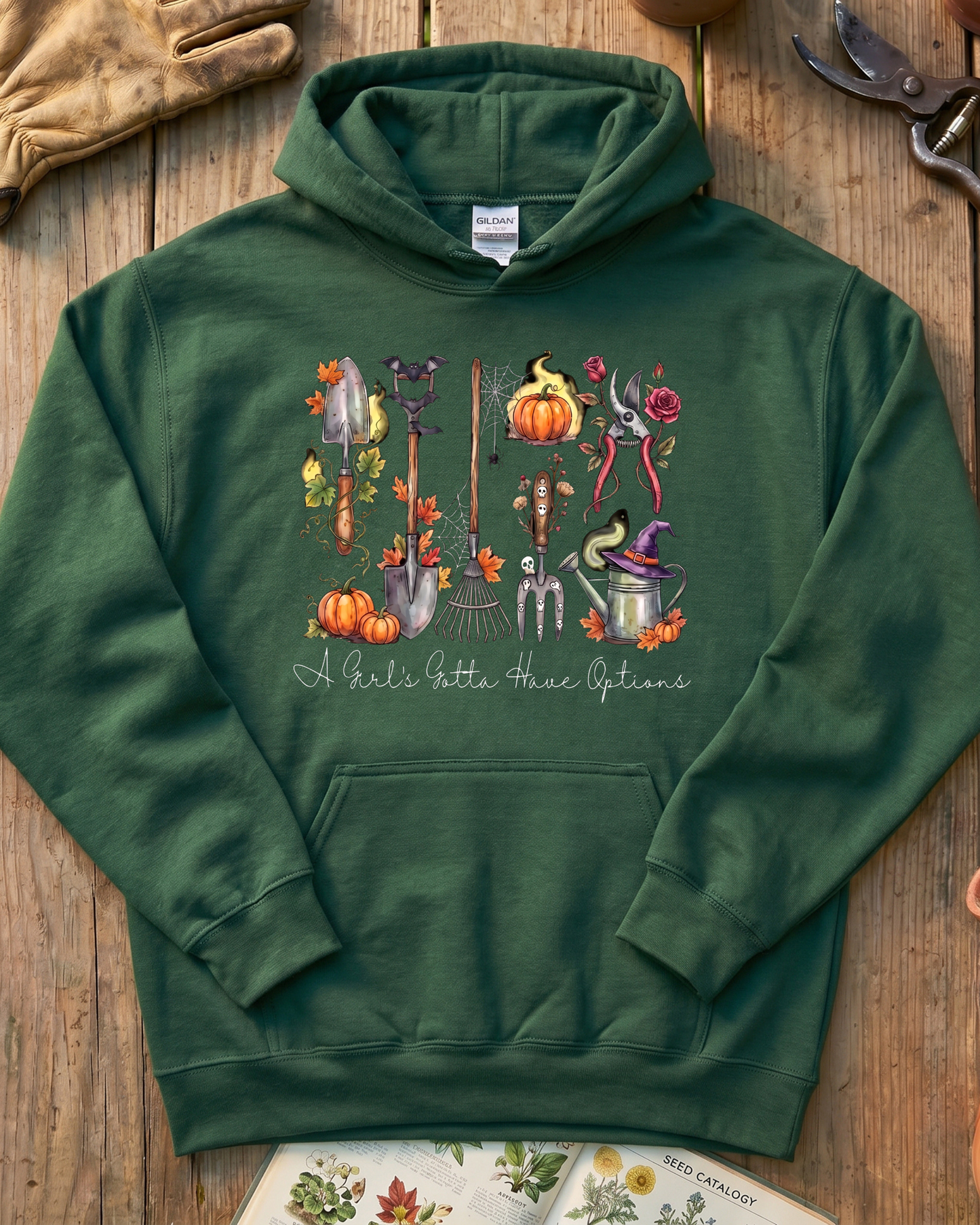 Garden Girl Halloween Hoodie