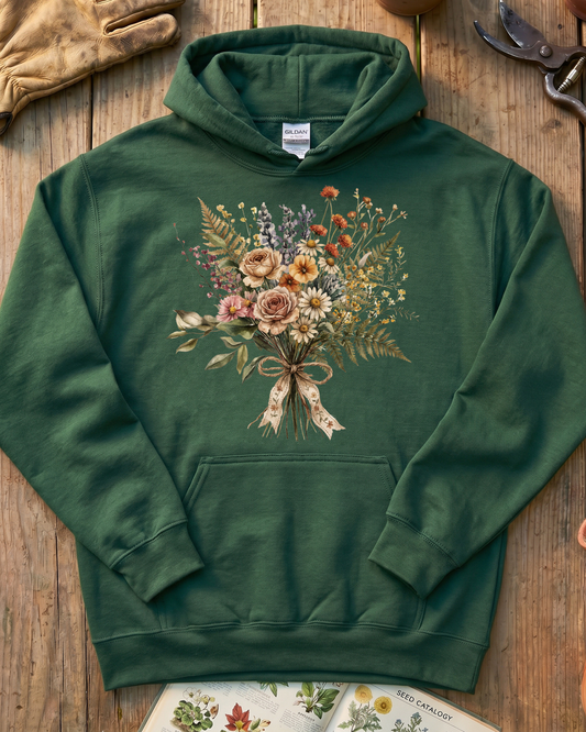 Floral Bouquet Botanical Hoodie