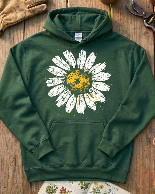 Graphic Daisy Garden Bloom Hoodie