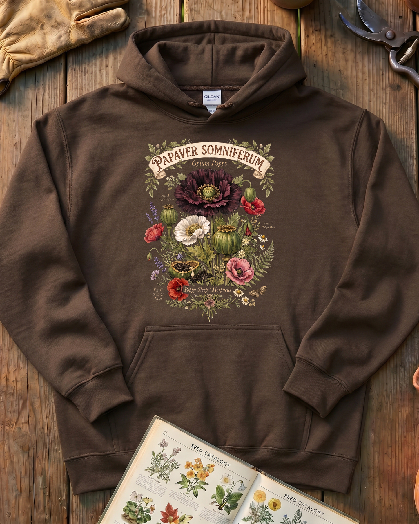 Papaver Somniferum Opium Poppy Hoodie