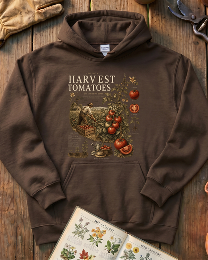 Harvest Tomatoes Vintage Garden Hoodie