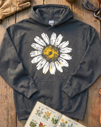Graphic Daisy Garden Bloom Hoodie