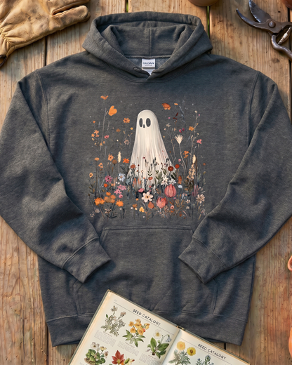 Autumn Ghost Flower Garden Hoodie