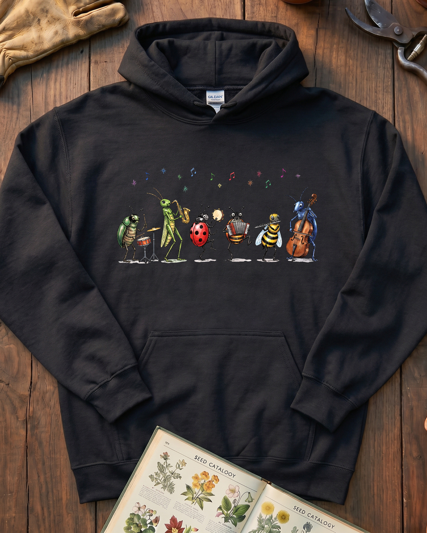 Bee Ladybug Music Hoodie
