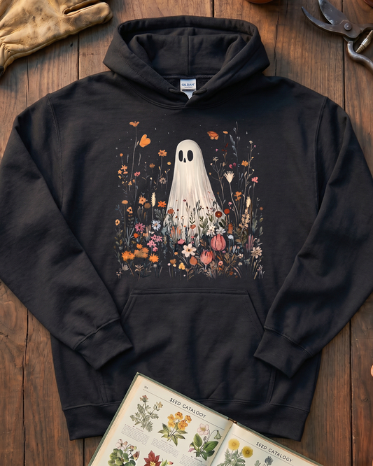 Autumn Ghost Flower Garden Hoodie
