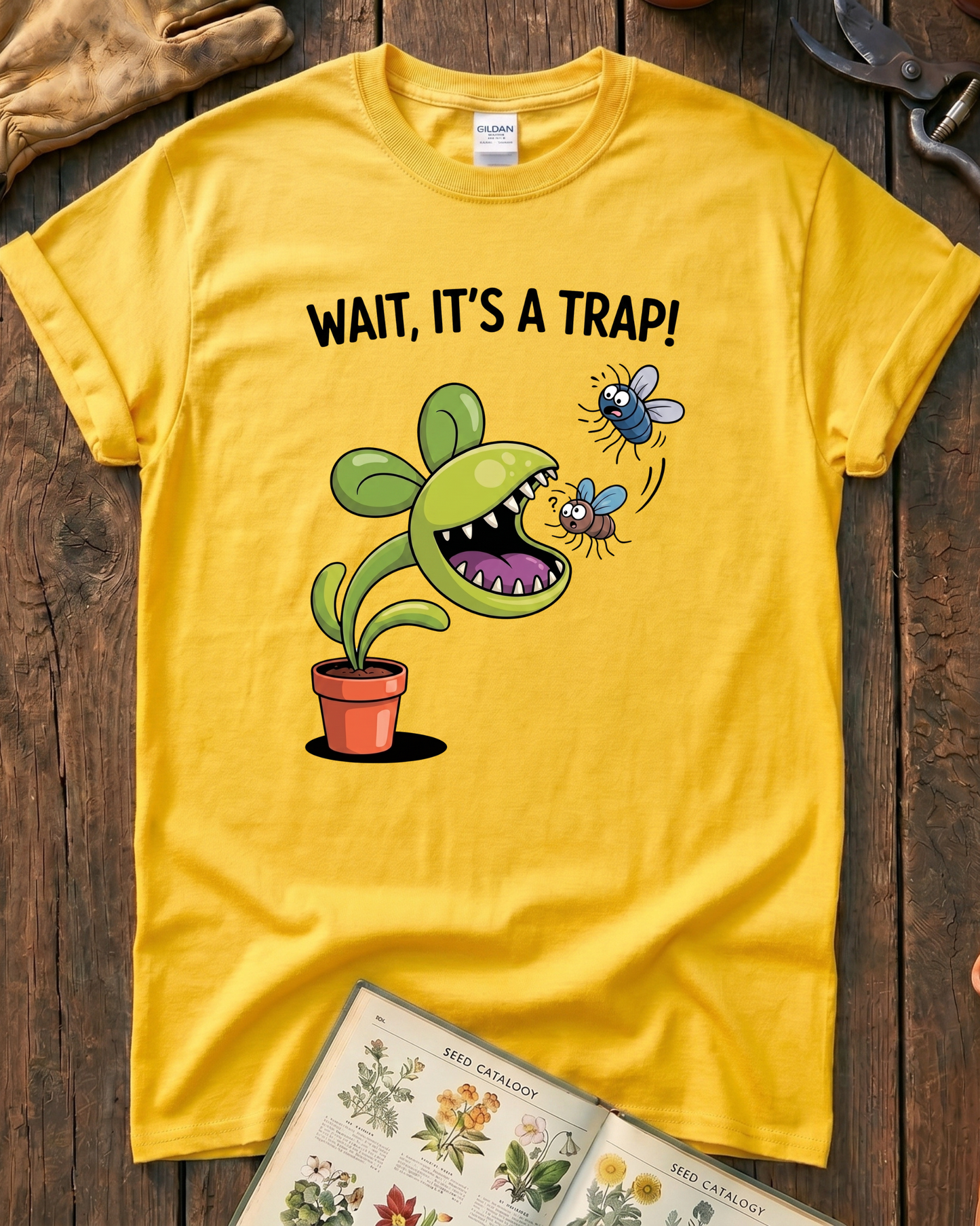 Funny Venus Flytrap T‑Shirt