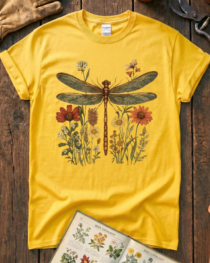 Dragonfly Wildflowers T‑Shirt
