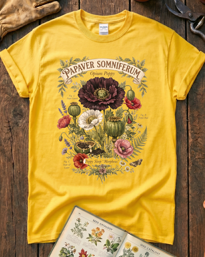 Papaver Somniferum Opium Poppy T-Shirt