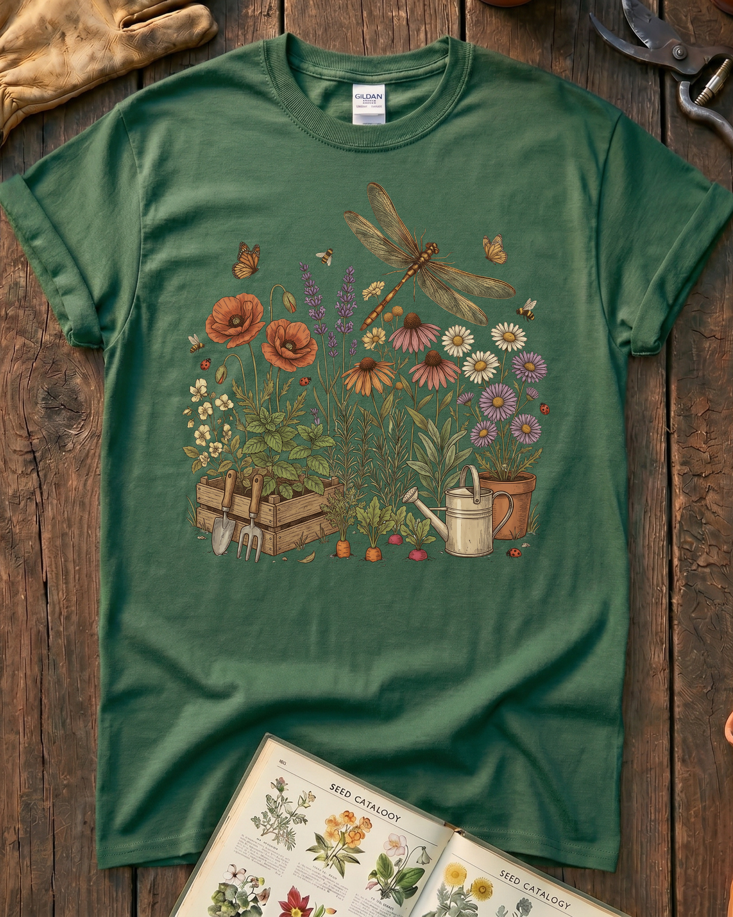 Dragonfly Wildflowers T‑Shirt