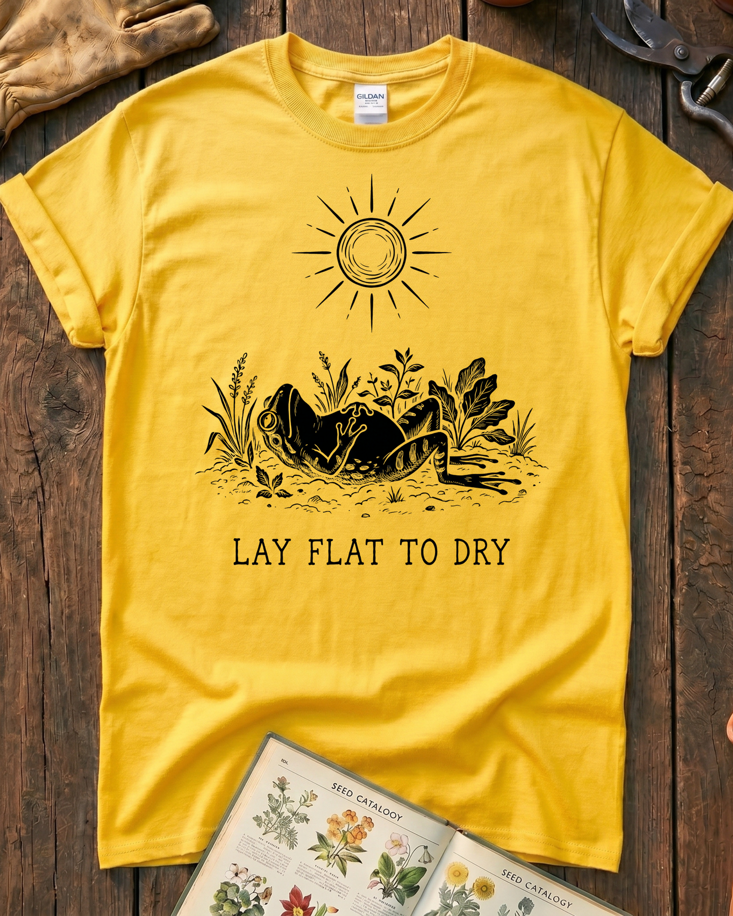 Lay Flat To Dry Frog T-Shirt