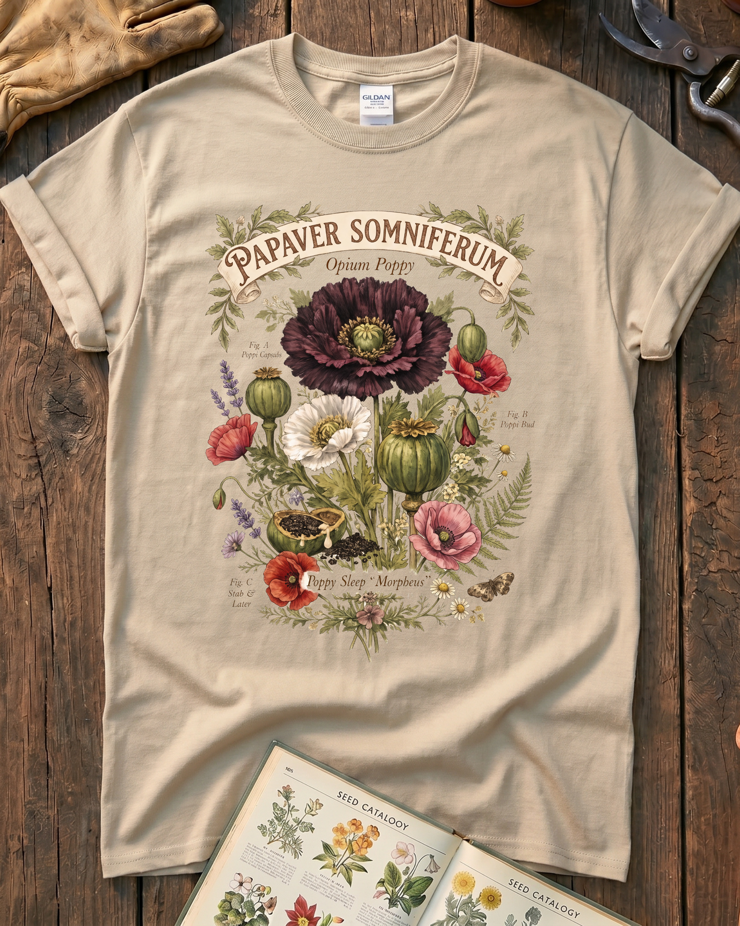 Papaver Somniferum Opium Poppy T-Shirt