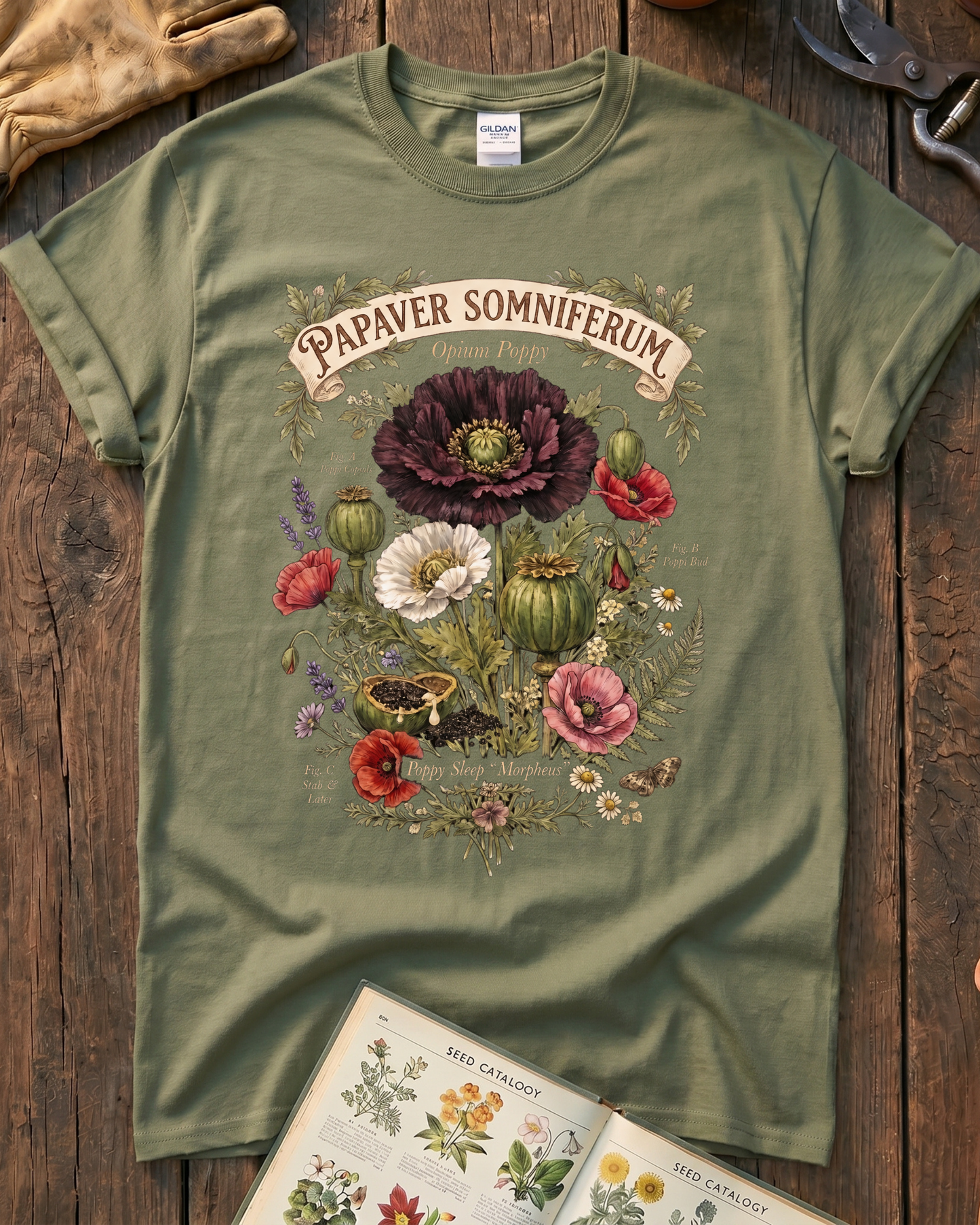 Papaver Somniferum Opium Poppy T-Shirt