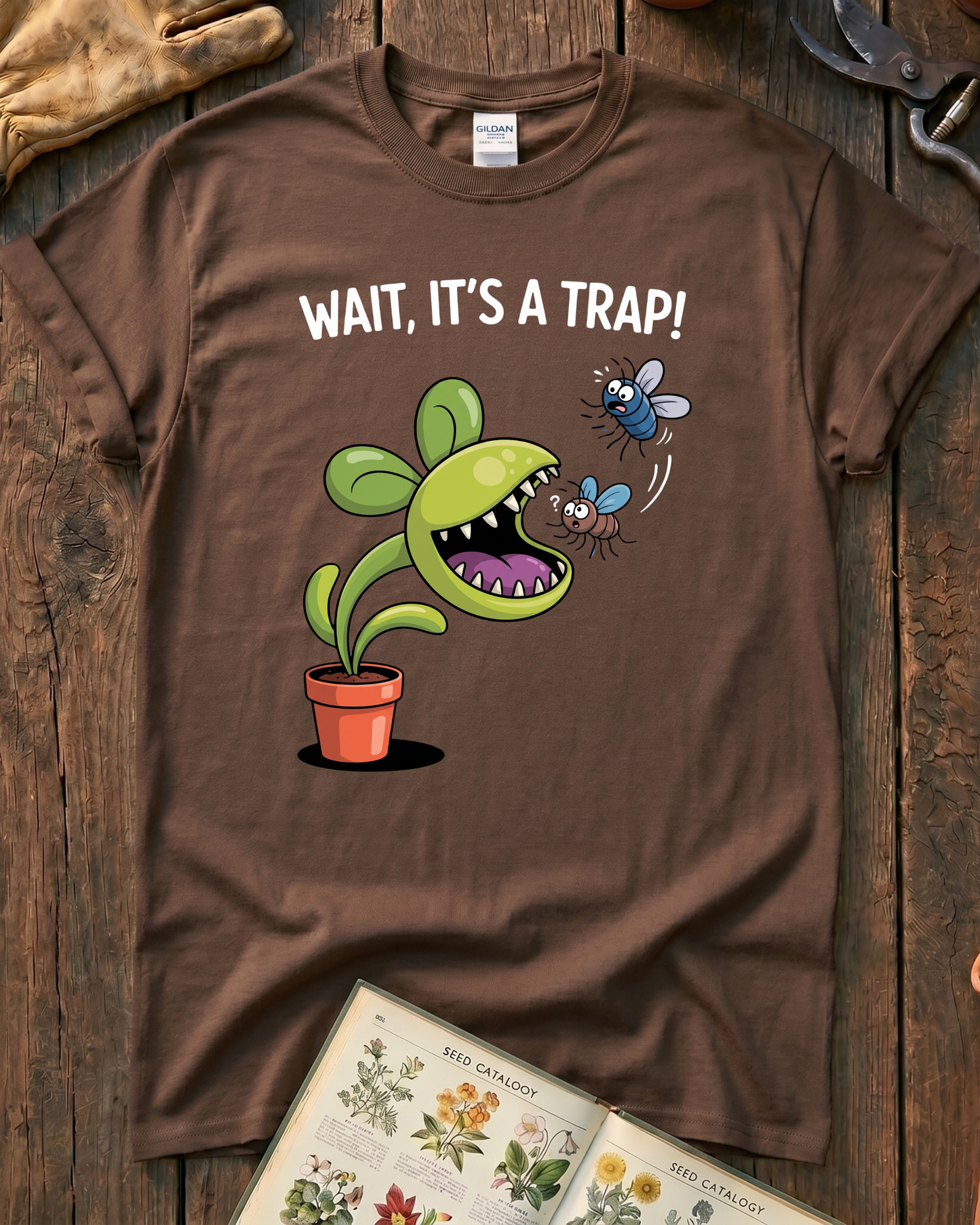 Funny Venus Flytrap T‑Shirt