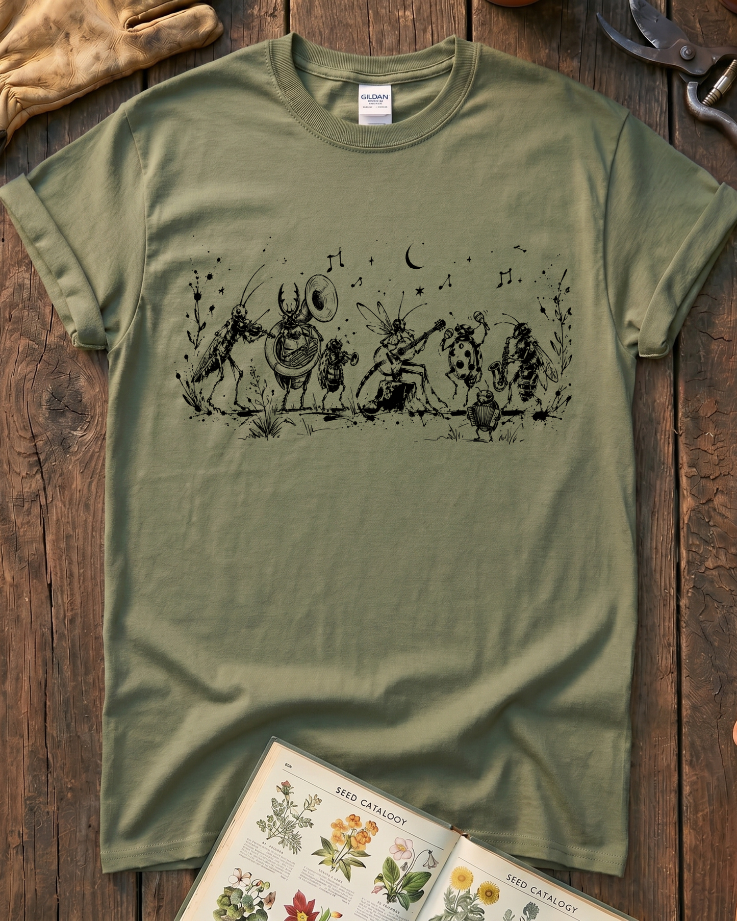 Garden Bug Band T-Shirt