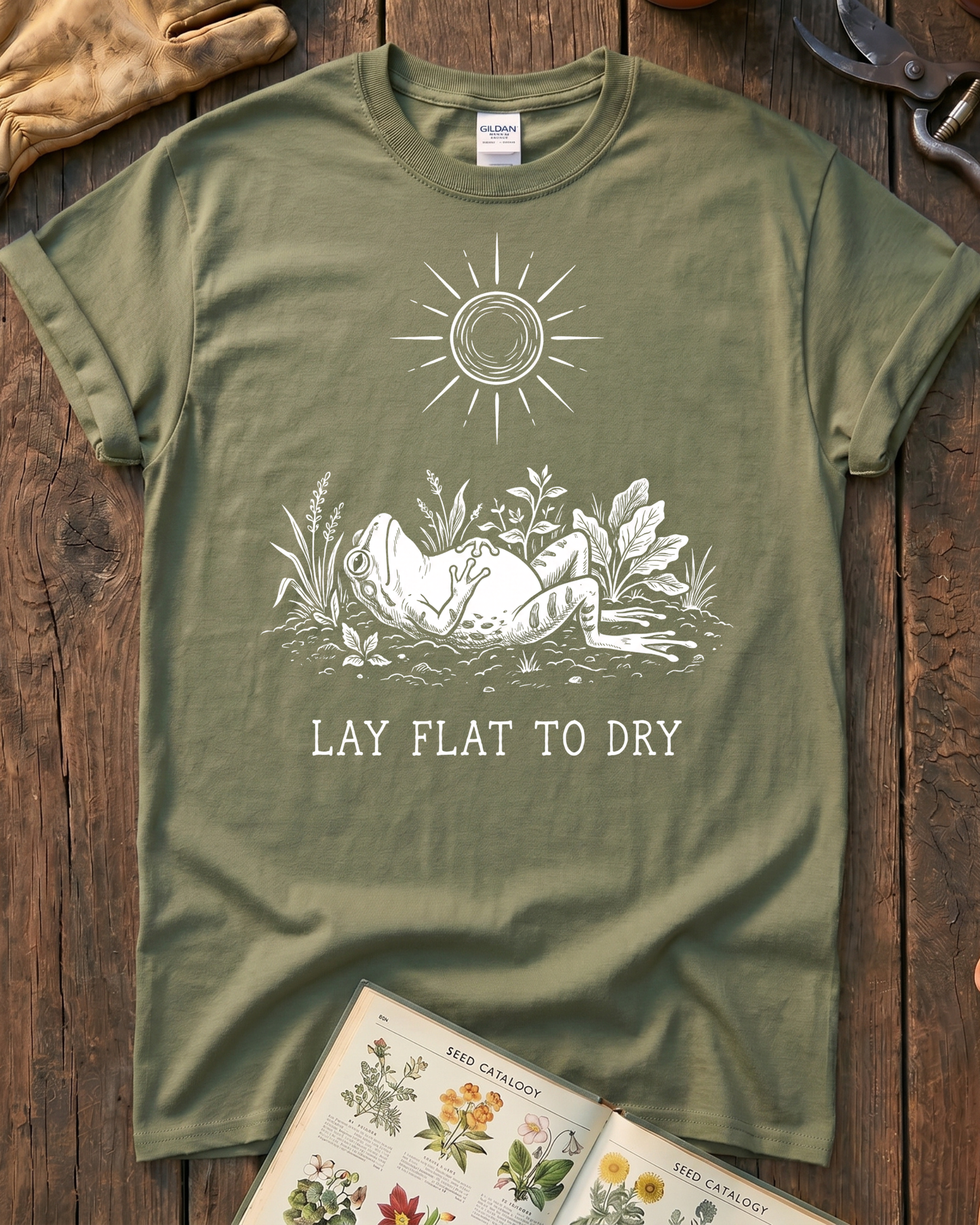 Lay Flat To Dry Frog T-Shirt