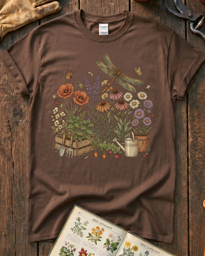 Dragonfly Wildflowers T‑Shirt