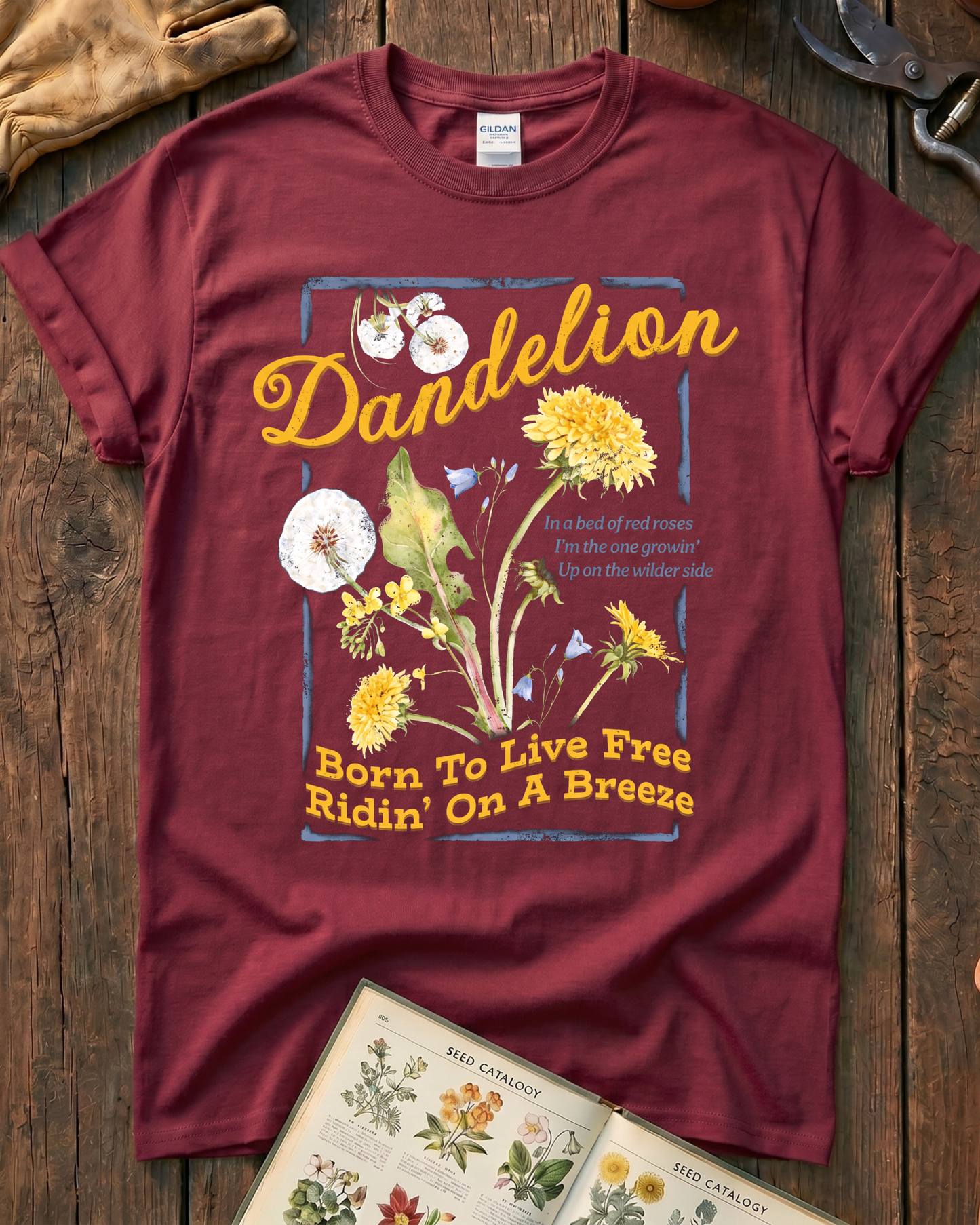 Born To Live Free Dandelion T-Shirt