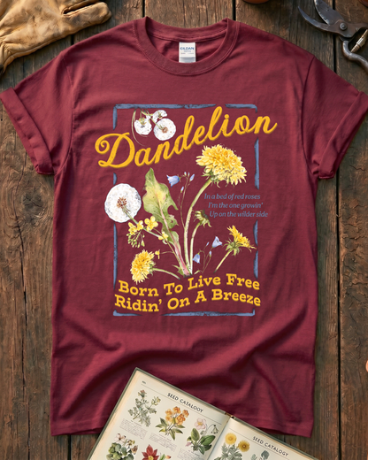 Born To Live Free Dandelion T-Shirt