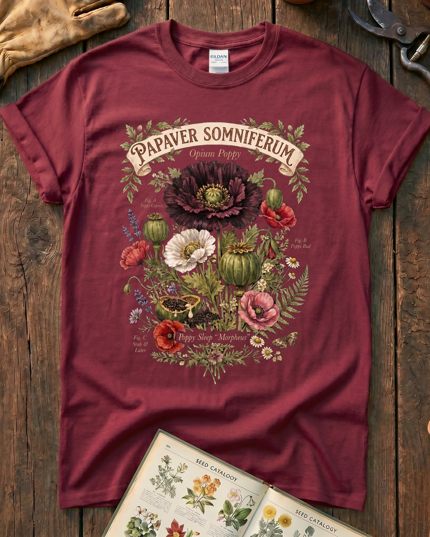 Papaver Somniferum Opium Poppy T-Shirt