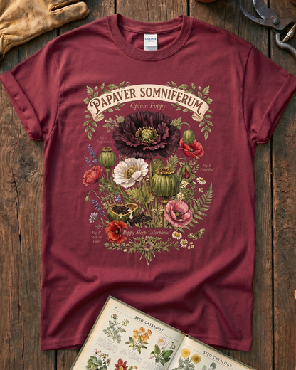 Papaver Somniferum Opium Poppy T-Shirt