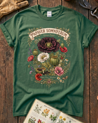 Papaver Somniferum Opium Poppy T-Shirt