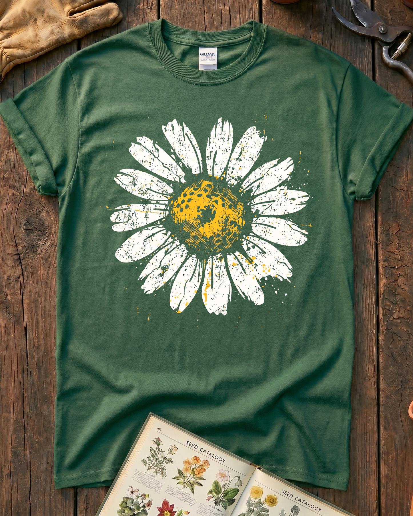 Bold Daisy Ink Garden T-Shirt