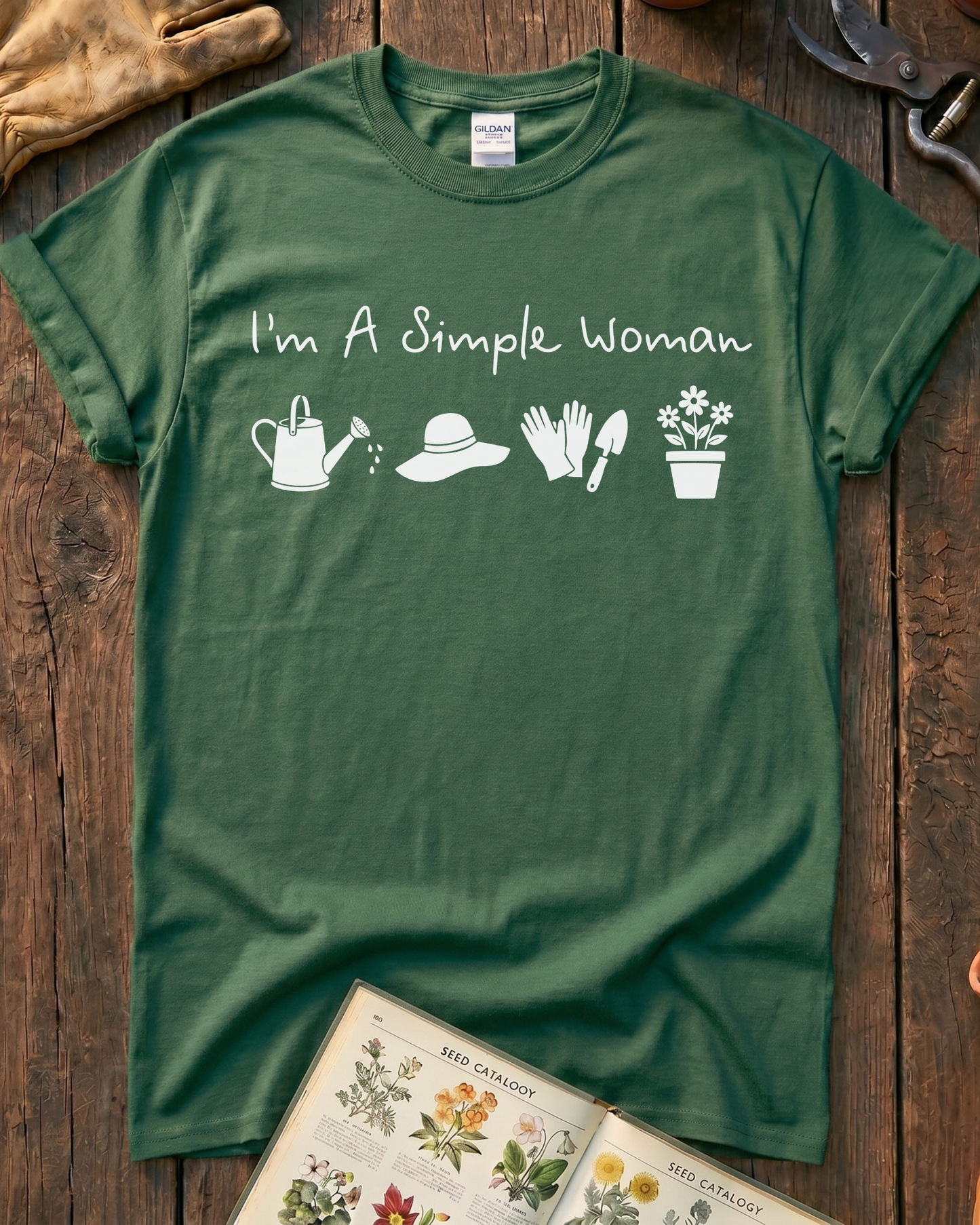 Simple Woman Gardening T-Shirt