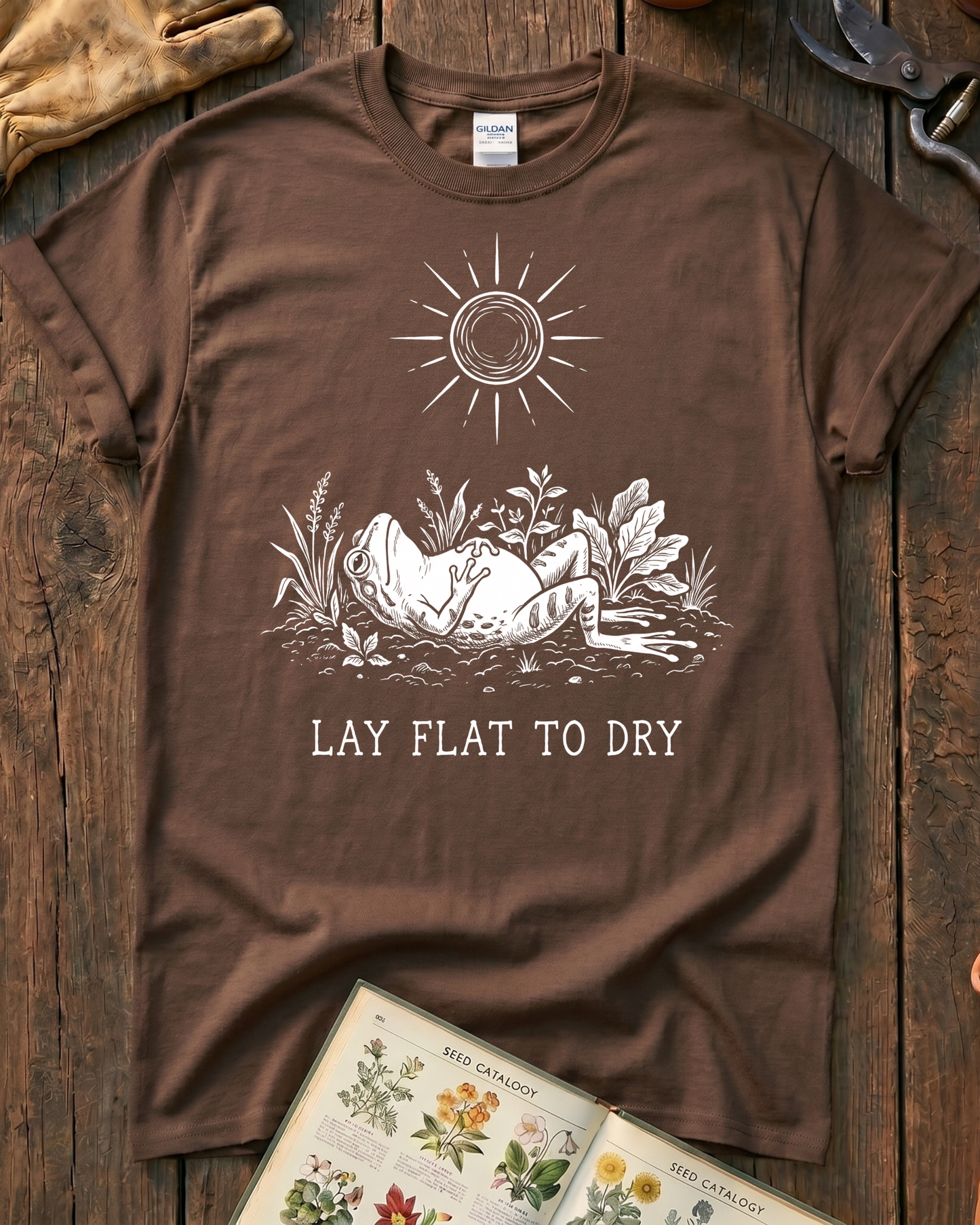 Lay Flat To Dry Frog T-Shirt