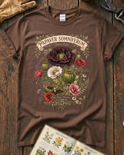 Papaver Somniferum Opium Poppy T-Shirt