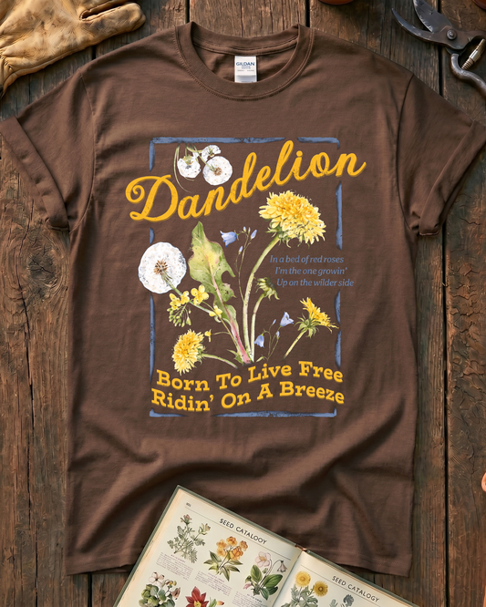 Born To Live Free Dandelion T-Shirt