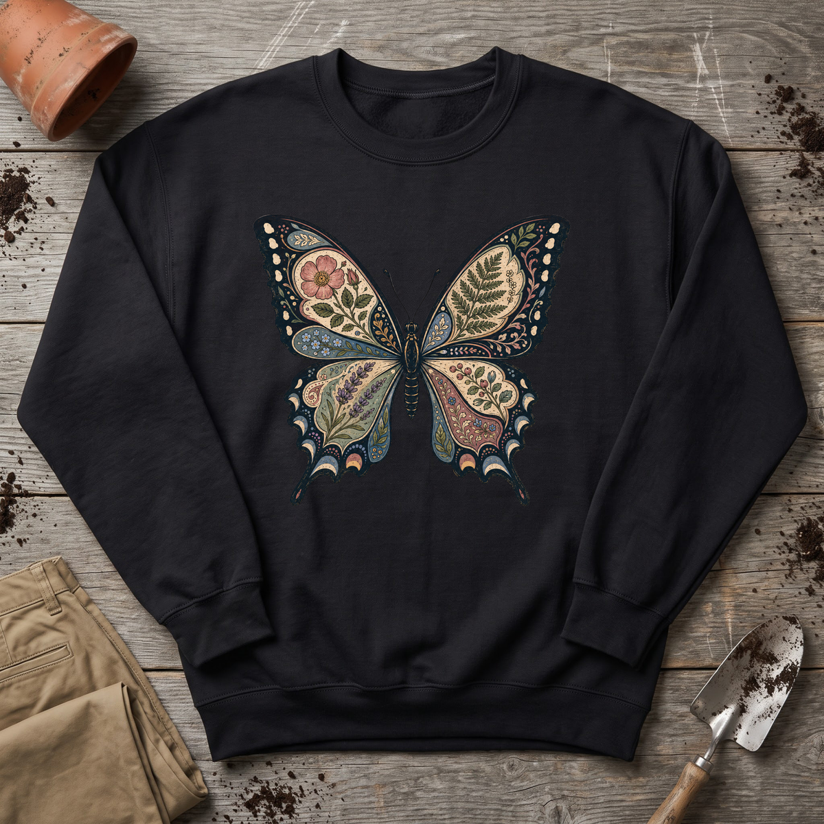 Botanical Butterfly Sweatshirt