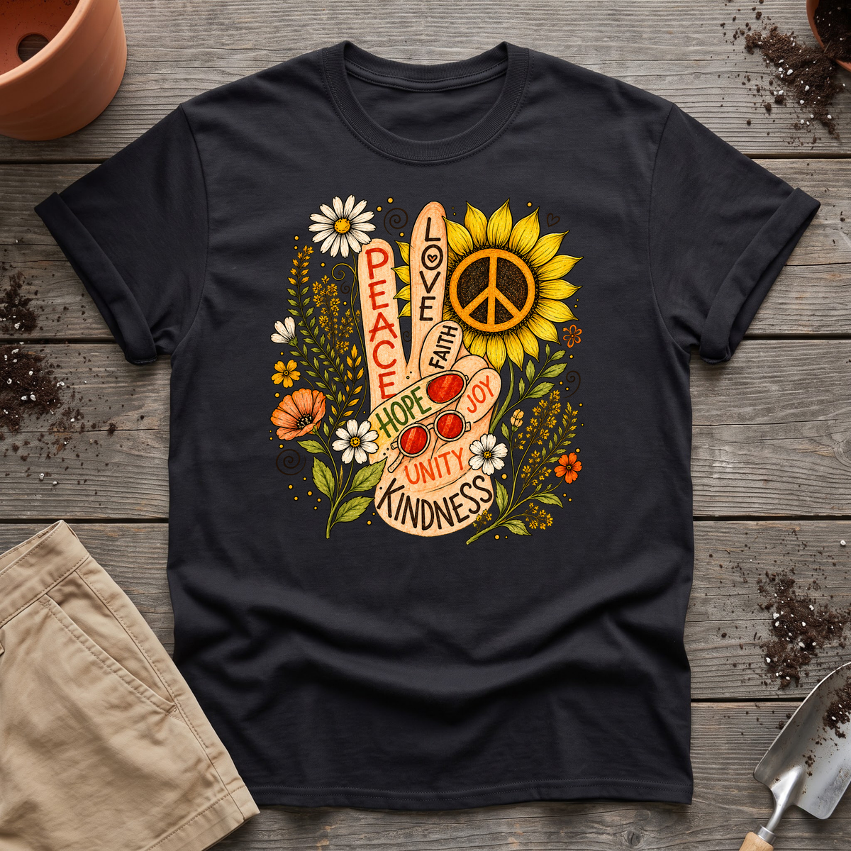 Flower Power Peace T-Shirt