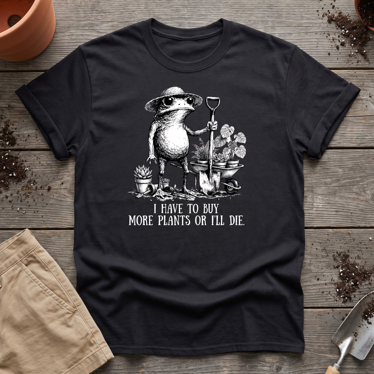 Funny Frog Plant Lover T-Shirt