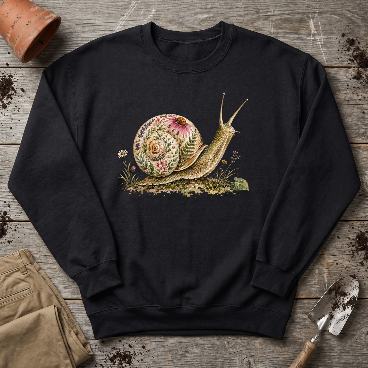 Botanical Garden Snail Sweatshirt